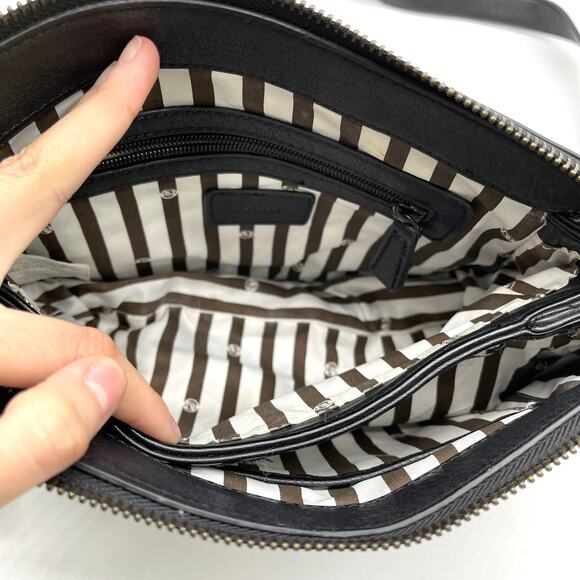 La Diva Crossbody Bag Purse Suede Leather Tasseled Boho Minimalist Grunge Gothic - Picture 12 of 16